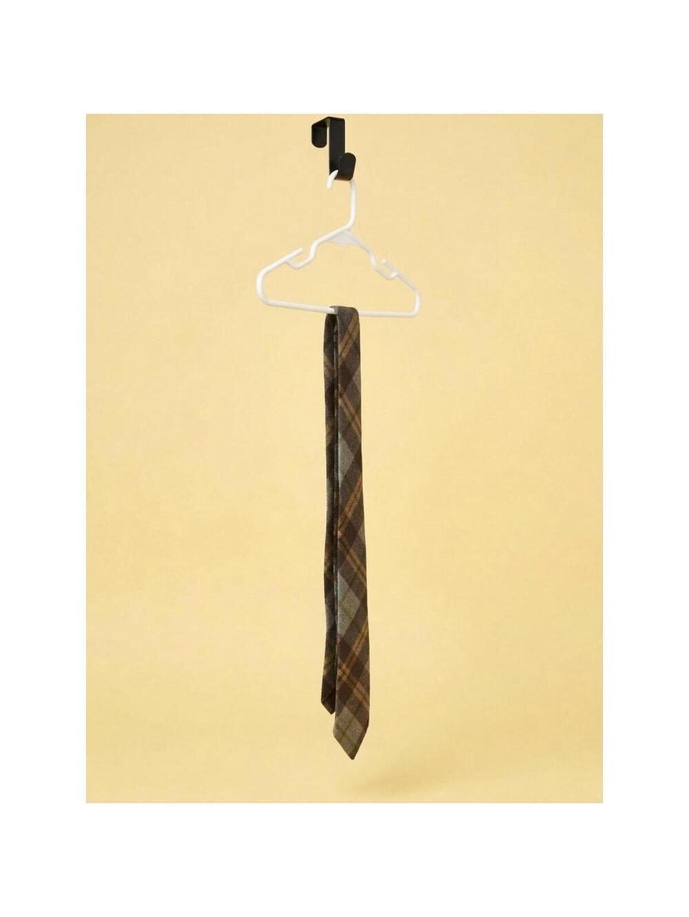 Brown Plaid Men's Skinny Tie - Classic Pattern